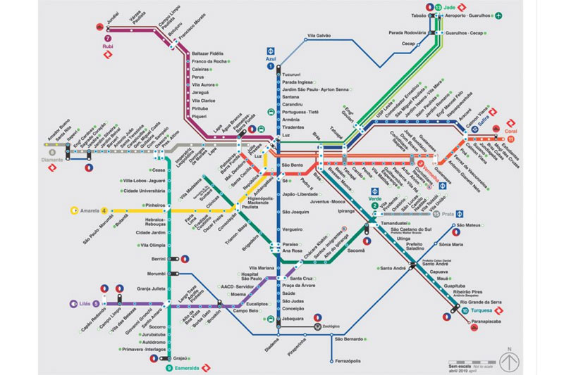 Metro São Paulo Mapa Metro São Paulo Mapa