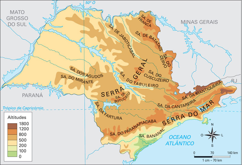 Mapa de Relevo Mapa de Relevo