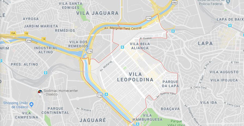 Bairro Vila Leopoldina SP