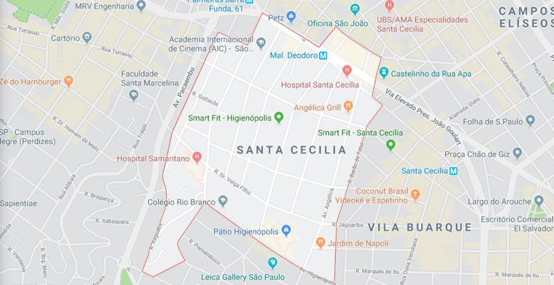Bairro Santa Cecília SP