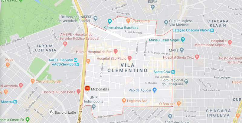 Bairro Vila Clementino SP