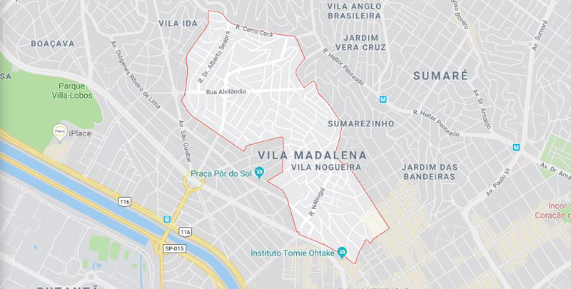 Bairro Vila Madalena SP