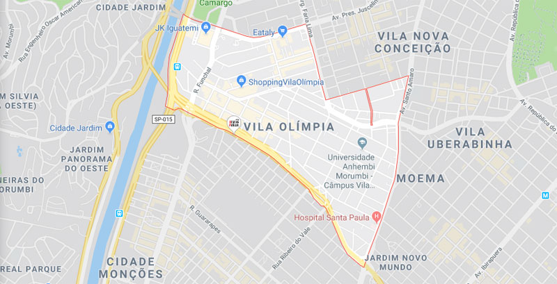 Bairro Vila Olímpia SP