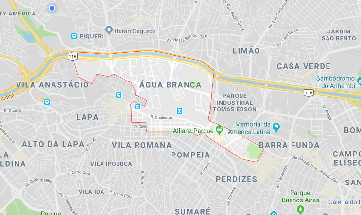 Bairro Água Branca SP