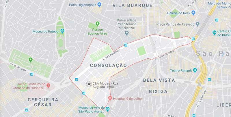 Bairro Consolação SP