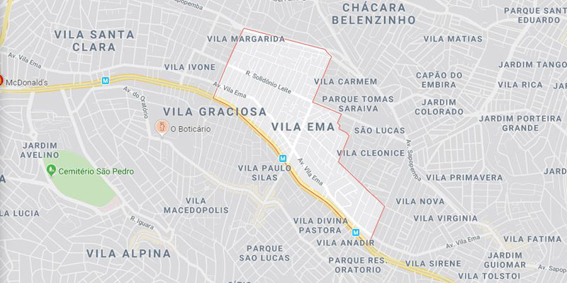 Bairro Vila Ema SP