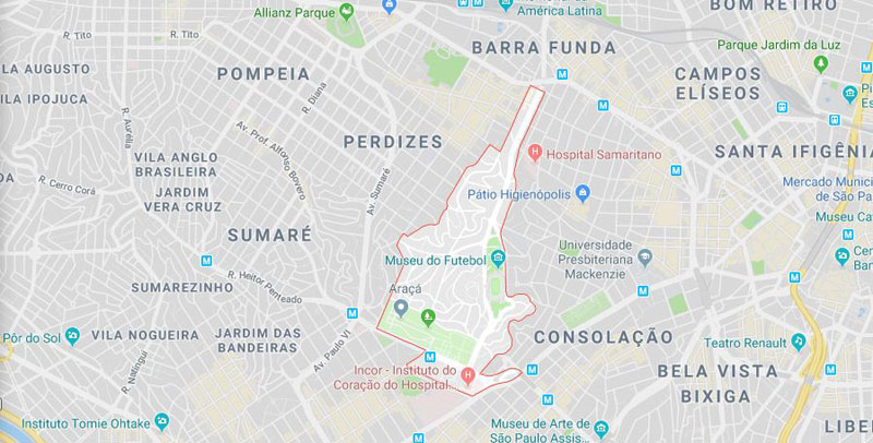 Bairro Pacaembú SP